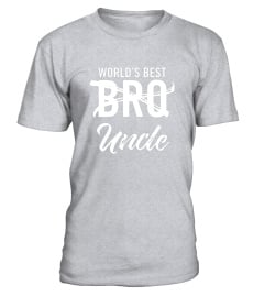 Mens World's Best Bro Uncle t shirt, Funny Pregnancy Announcement