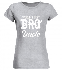 Mens World's Best Bro Uncle t shirt, Funny Pregnancy Announcement