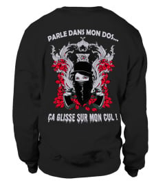 PARLE DANS MON DOS... ÇA GLISSE SUR MON CUL ! Humour T-Shirt Homme et Femme