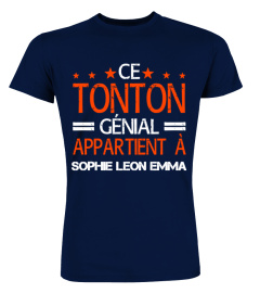 CE TONTON GÉNIAL APPARTIENT À TSHIRT PERSONNALISÉ