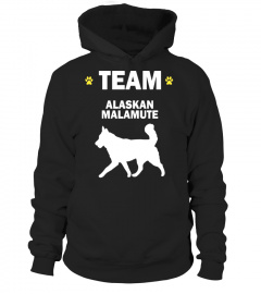 Team Alaskan Malamute Cute Dog Lover Pawprint T-Shirt