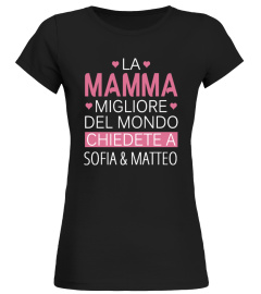 LA MAMMA MIGLIORE DEL MONDO CHIEDETE A TSHIRT PERSONALIZZATO