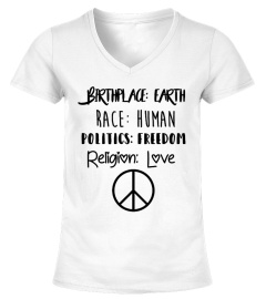 Birthplace Earth Race Human Tee Shirt