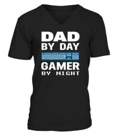 Mens Dad By Day Gamer By Night