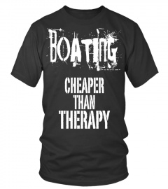 Boating-Cheaper-Than-Therapy-T-shirt