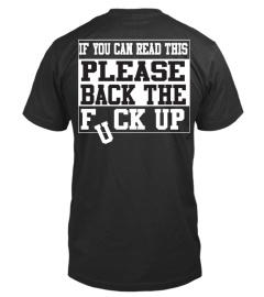BACK THE F@#K UP - Motorcycle