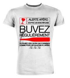 ✪ Alerte apéro t-shirt humour apéro ✪