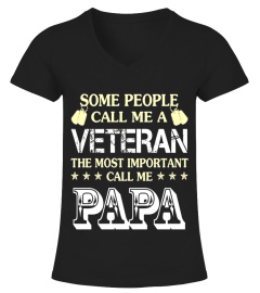 Some People Call Me A Veteran T-shirt, Call me PaPa - Limited Edition