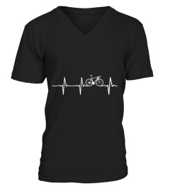 Cycling Heart Beat Shirt   Bicycle Lover Gift