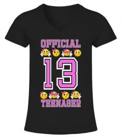 Emoji 13th birthday 13 yeah t-shirt