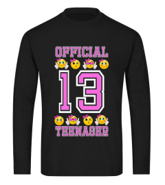 Emoji 13th birthday 13 yeah t-shirt