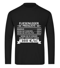 FLIESENLEGER PREISLISTE