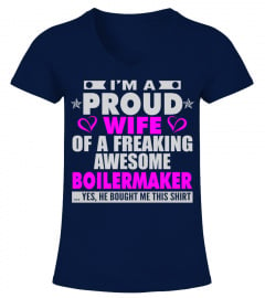 PROUD WIFE OF BOILERMAKER GIRL T SHIRTS