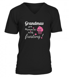 Mother S Day  Cute Grandma With Frosting Gift Shirts