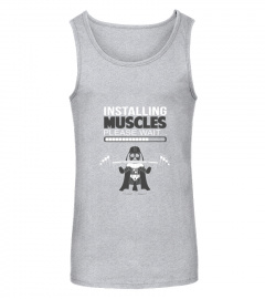 Star Wars Installing Muscles T Shirt For Gym Lov T-shirt