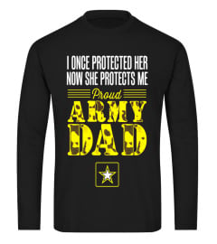 Proud Army Dad Daughter Soldier Navy Air Force T Shirt