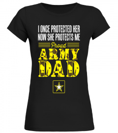 Proud Army Dad Daughter Soldier Navy Air Force T Shirt