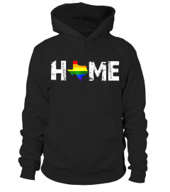 Proud Texas Gay Pride Flag LGBT Home T-Shirt
