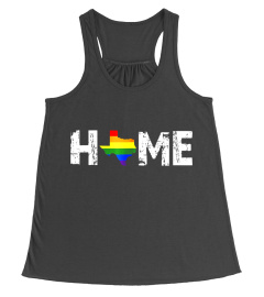 Proud Texas Gay Pride Flag LGBT Home T-Shirt