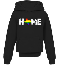 Proud Texas Gay Pride Flag LGBT Home T-Shirt