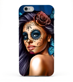 BLUE CALAVERA TATTOO PHONE CASES