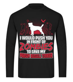 My Parson Russell Terrier and Zombies Halloween Funny Gifts T-shirt