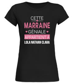 CETTE MARRAINE GÉNIALE APPARTIENT A TSHIRT PERSONNALISÉ