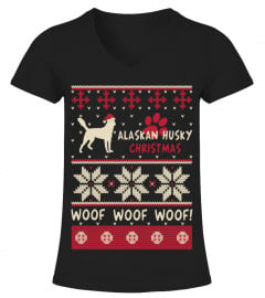 Alaskan Husky Christmas Sweater Shirt