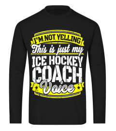 Funny Ice Hockey Coach Shirt: Hockey Coach Saying Voice Tee