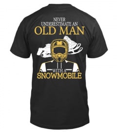 Old man with a Snowmobile!