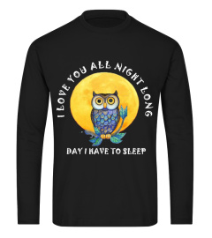 Owls and moon