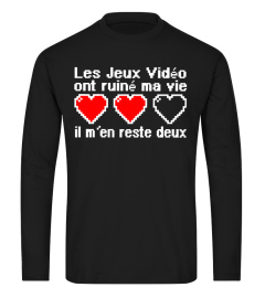 LES JEUX VIDEO ONT DUINE MA VIE IL M'EN RESTE DEUX  T-SHIRT