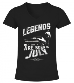 Legends Are Born In July T-Shirt FF8