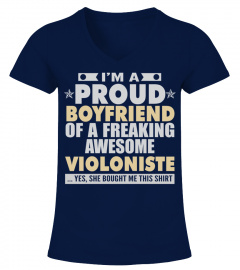 BOYFRIEND OF AWESOME VIOLONISTE T SHIRTS