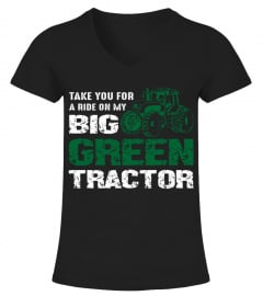 Farmer big green tractor - T-Shirt