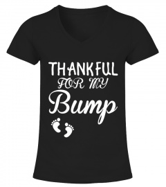 Thankful For My Bump Pregnancy Baseball T-shirt