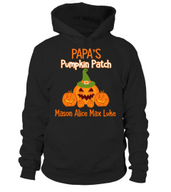 HALLOWEEN PAPA'S PUMPKIN PATCH CUSTOM SHIRT