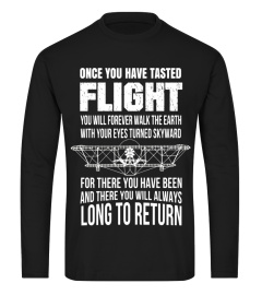 Once You Have Tasted Flight Da Vinci T-Shirt Aviation Quote