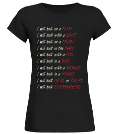 I Will Knit On A Boat T-shirt Funny Knitting