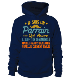 JE SUIS UN PARRAIN QUI ASSURE TSHIRT PERSONNALISÉ