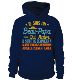 JE SUIS UN BEAU PAPA QUI ASSURE TSHIRT PERSONNALISÉ