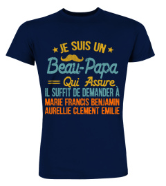 JE SUIS UN BEAU PAPA QUI ASSURE TSHIRT PERSONNALISÉ