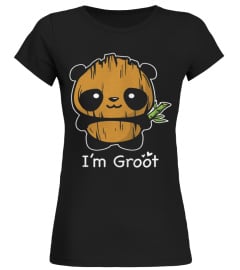 PANDA GROOT T SHIRT - I'M GROOT