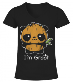 PANDA GROOT T SHIRT - I'M GROOT