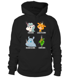 UNICORN GIRAFFECORN RHINOCECORN CORNCORN