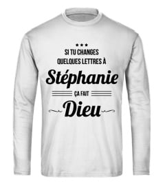 SI TU CHANGES QUELQUES LETTRES À (PRÉNOM) ÇA FAIT DIEU - TSHIRT PERSONNALISÉ HUMORISTIQUE JB5 COLLECTION