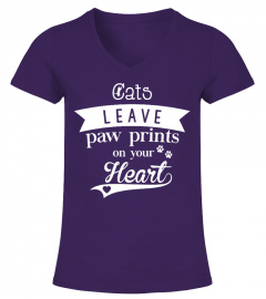 Cat paw prints