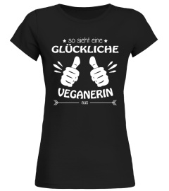 Glückliche Veganerin