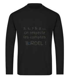 SWEAT DANSE "Comptes, bordel" Edition limitée