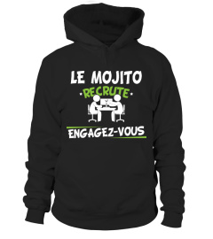 TSHIRT LE MOJITO RECRUTE ENGAGEZ-VOUS  humour apéro alcool jb5 collection